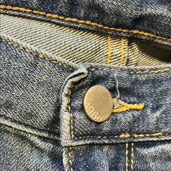 GAP Blue Boyfriend Jeans Distressed Casual - Picture 5 of 6